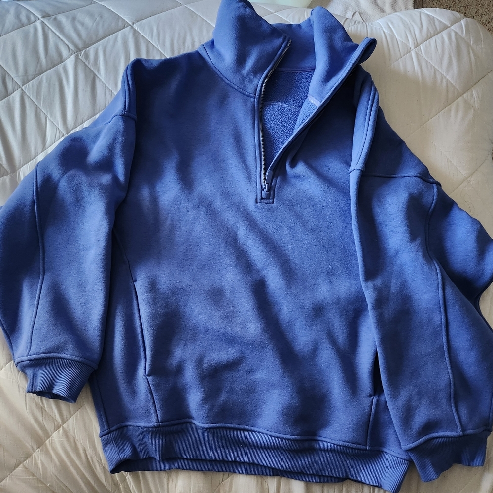 Lululemon Thick Fleece Half-Zip, wild indigo